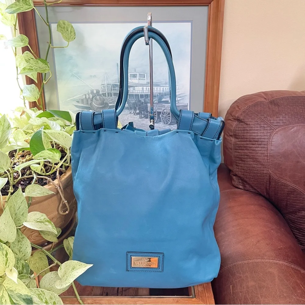 Authentic Rare Valentino Garavani Vertigo Rose Genuine Lambskin Leather Bag